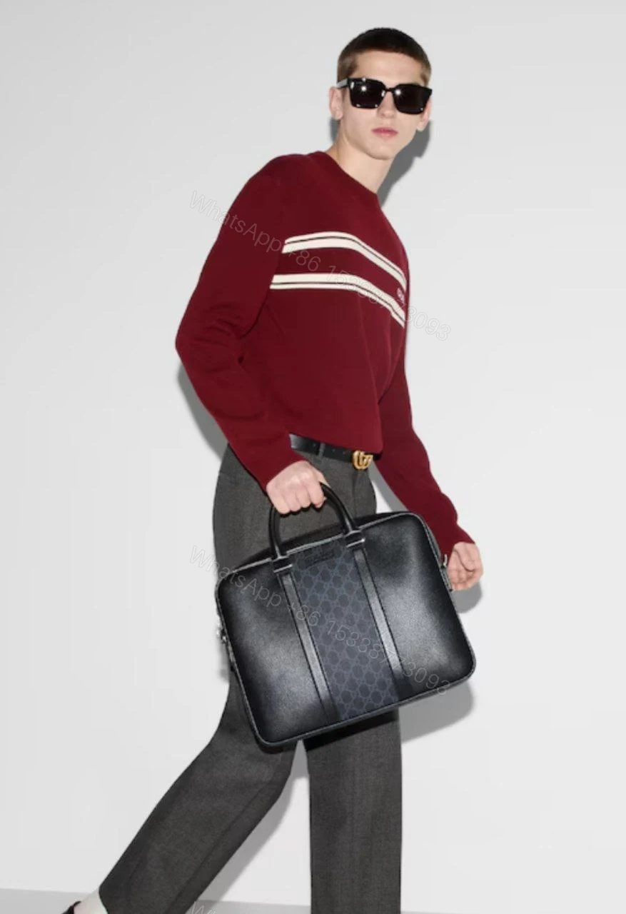 View 2 of MEDIUM GG BRIEFCASE WITH TAG