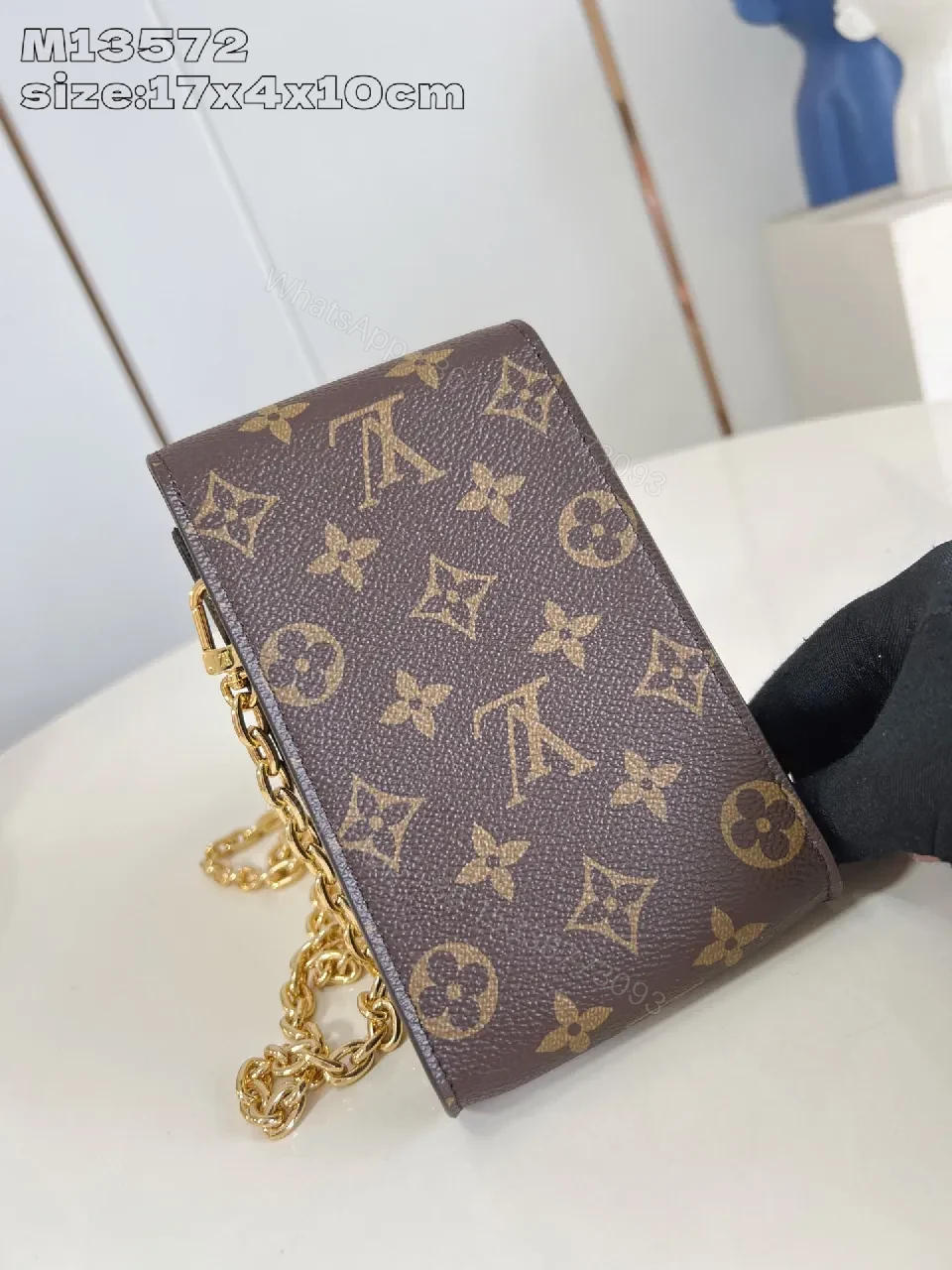 View 2 of Compact Monogram Crossbody: Luxe, Petite, All-Season Security