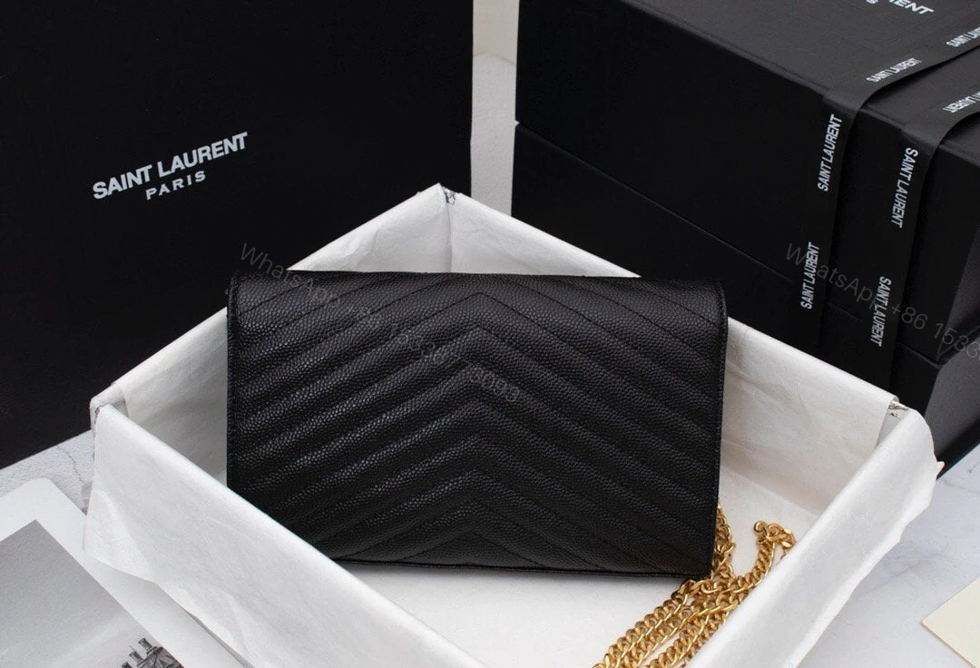 View 9 of Saint Laurent Cassandre Chain Wallet