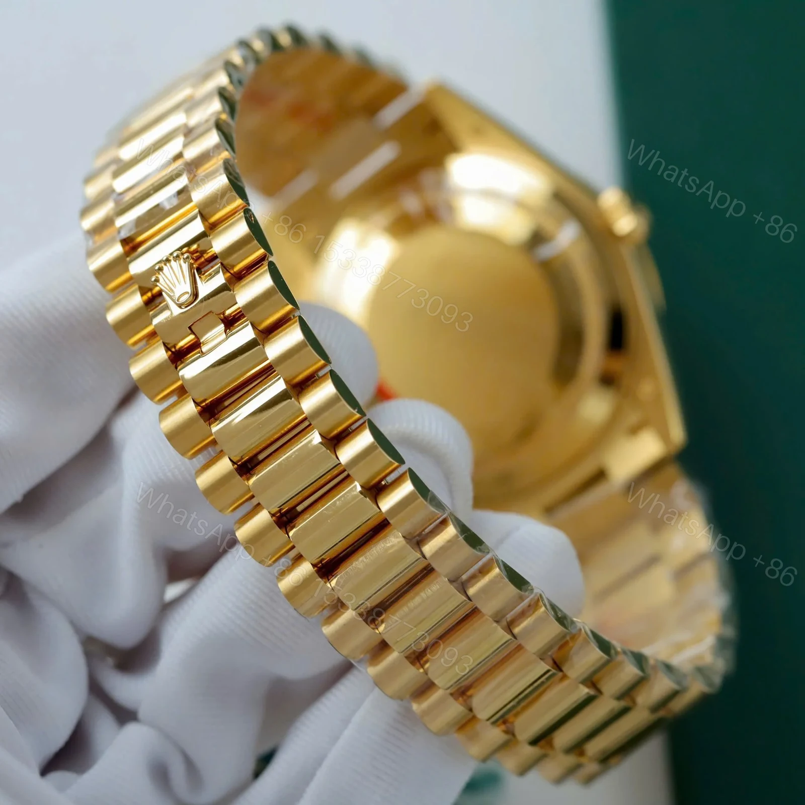 View 9 of Superclone Rolex Day-Date Roman Champagne Dial 228238 40 mm