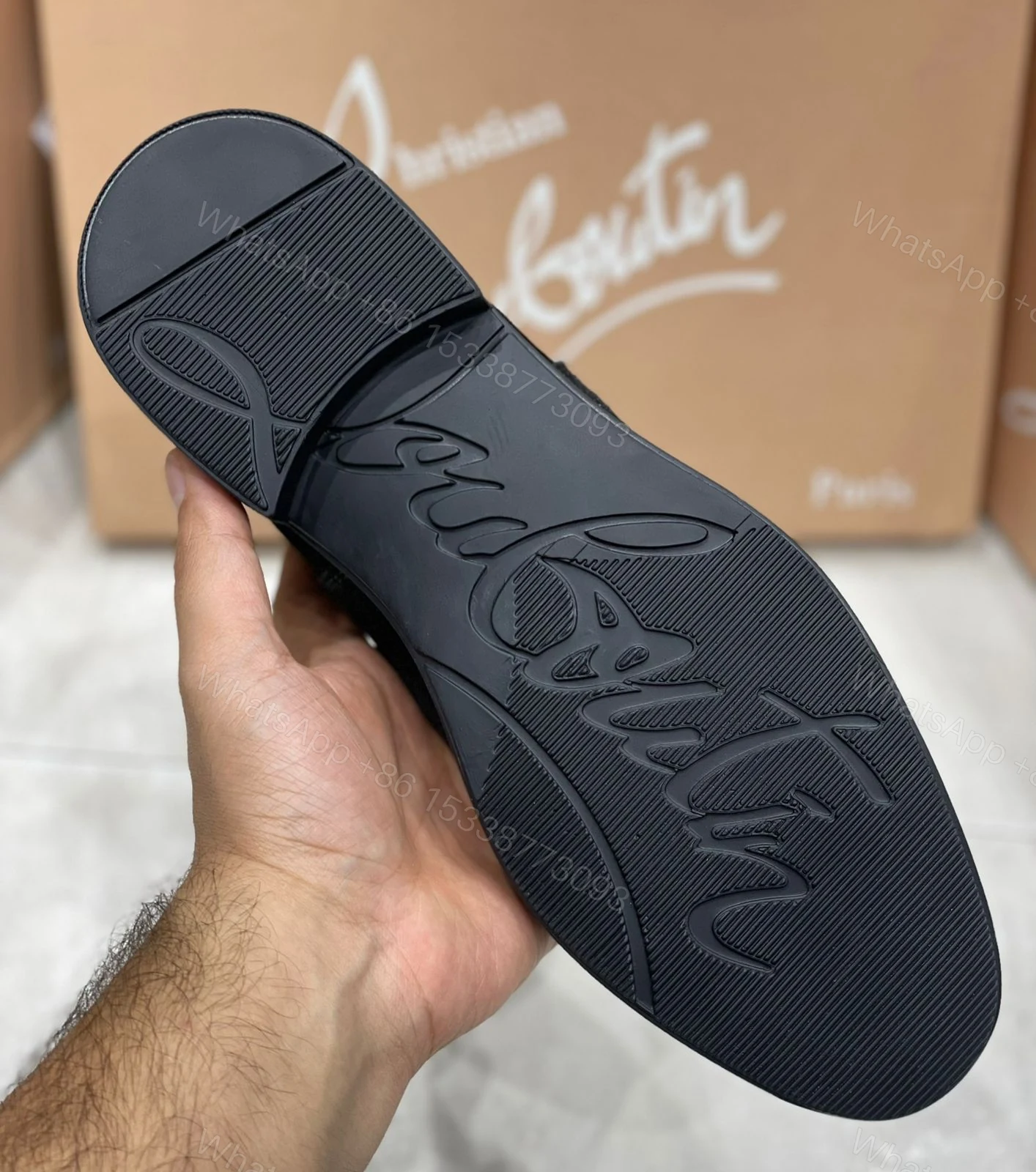 View 18 of First Copy Louboutin Suede Boots for Men