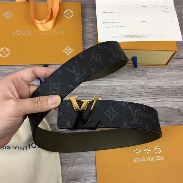 View 5 of LOUIS VUITTON INITIALES 40MM REVERSIBLE MONOGRAM CANVAS BELT – B93