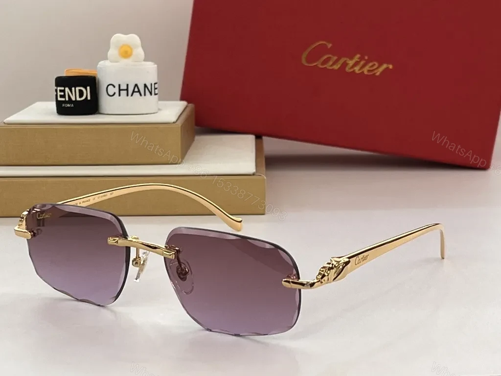 View 6 of Gold-Tone Cartier Sunglasses: Luxury Everyday Comfort