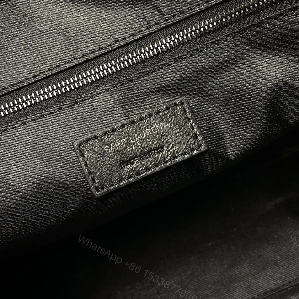 View 2 of Matte Black Quilted Leather Shoulder Bag: Chic Minimalist Style