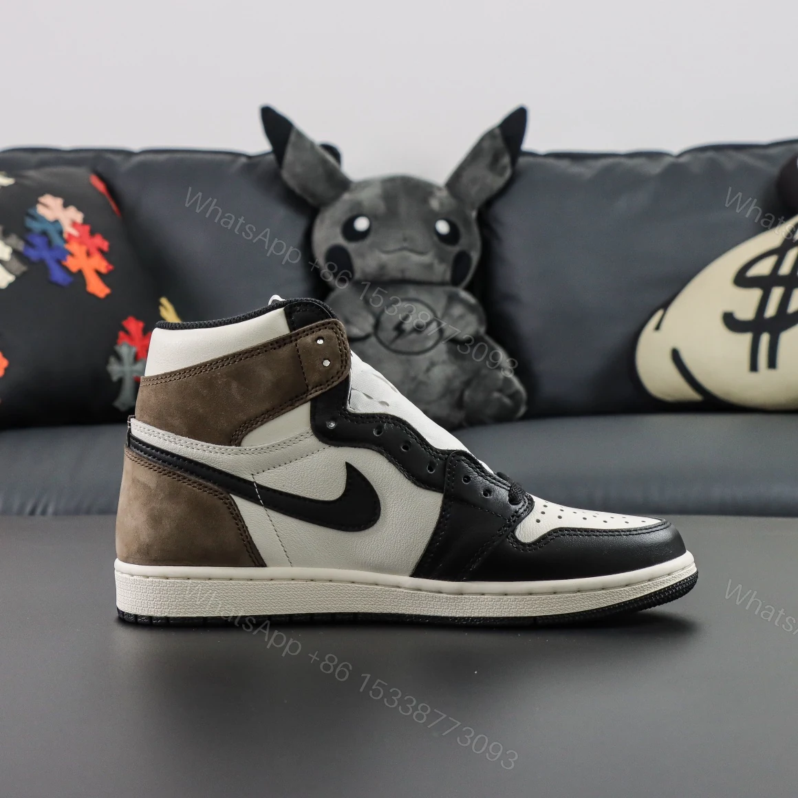 View 2 of Air Jordan 1 Retro High OG “Dark Mocha” Reps