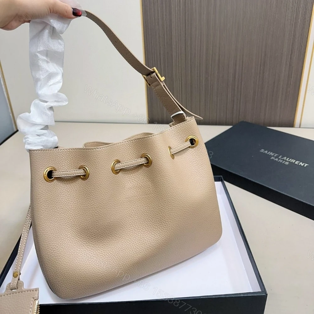 View 6 of Saint Laurent Paris VII Hobo Bag Beige 30Cm