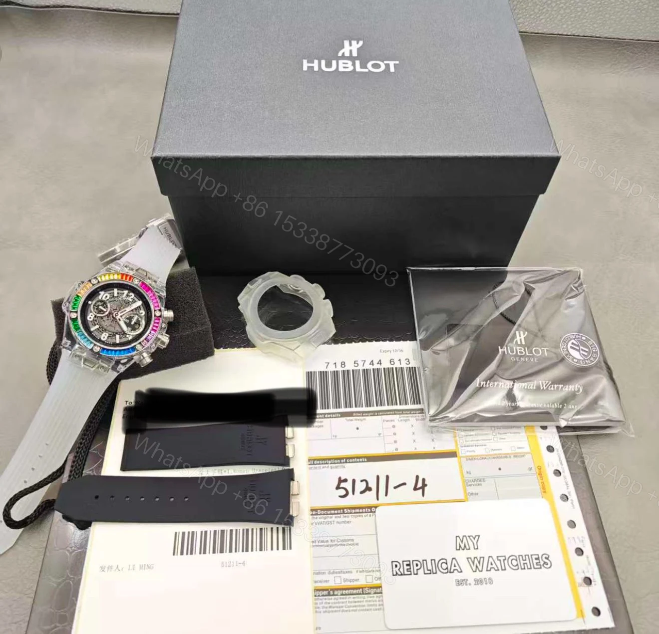 View 2 of Hublot Rainbow Watch Replica
