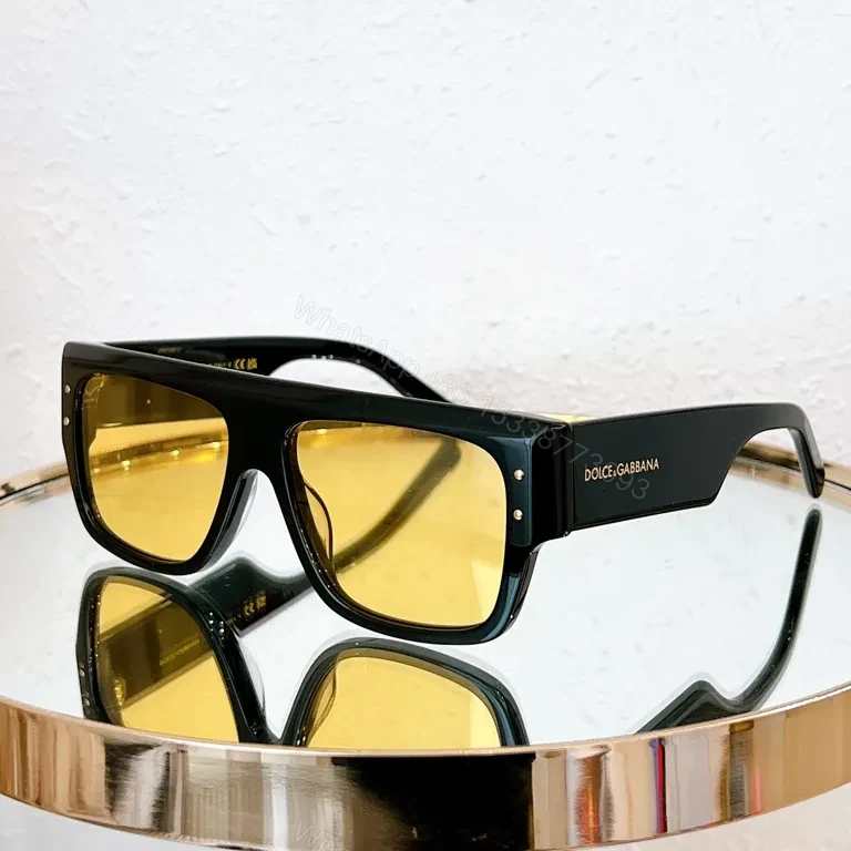 View 6 of Dolce & Gabbana Black Acetate Square Sunglasses, Luxury
