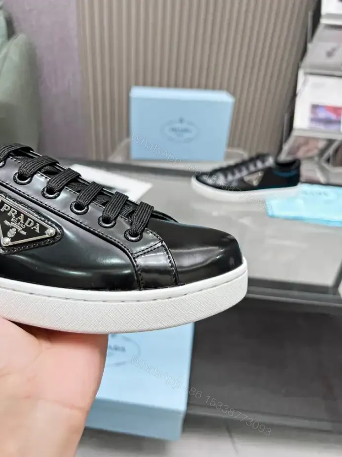 View 8 of PRADA BRUSHED LEATHER SNEAKERS – PRD043