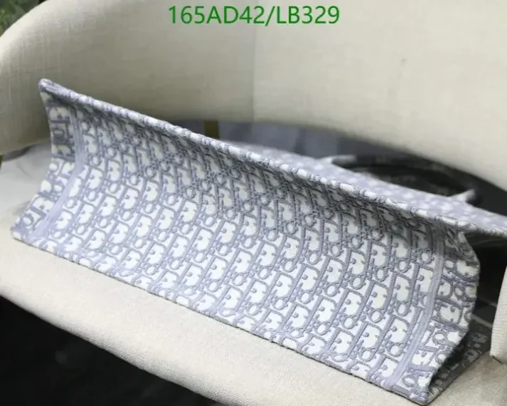 View 12 of Large Replica Dior Book Tote Handbag in Embroidered Canvas HKL478