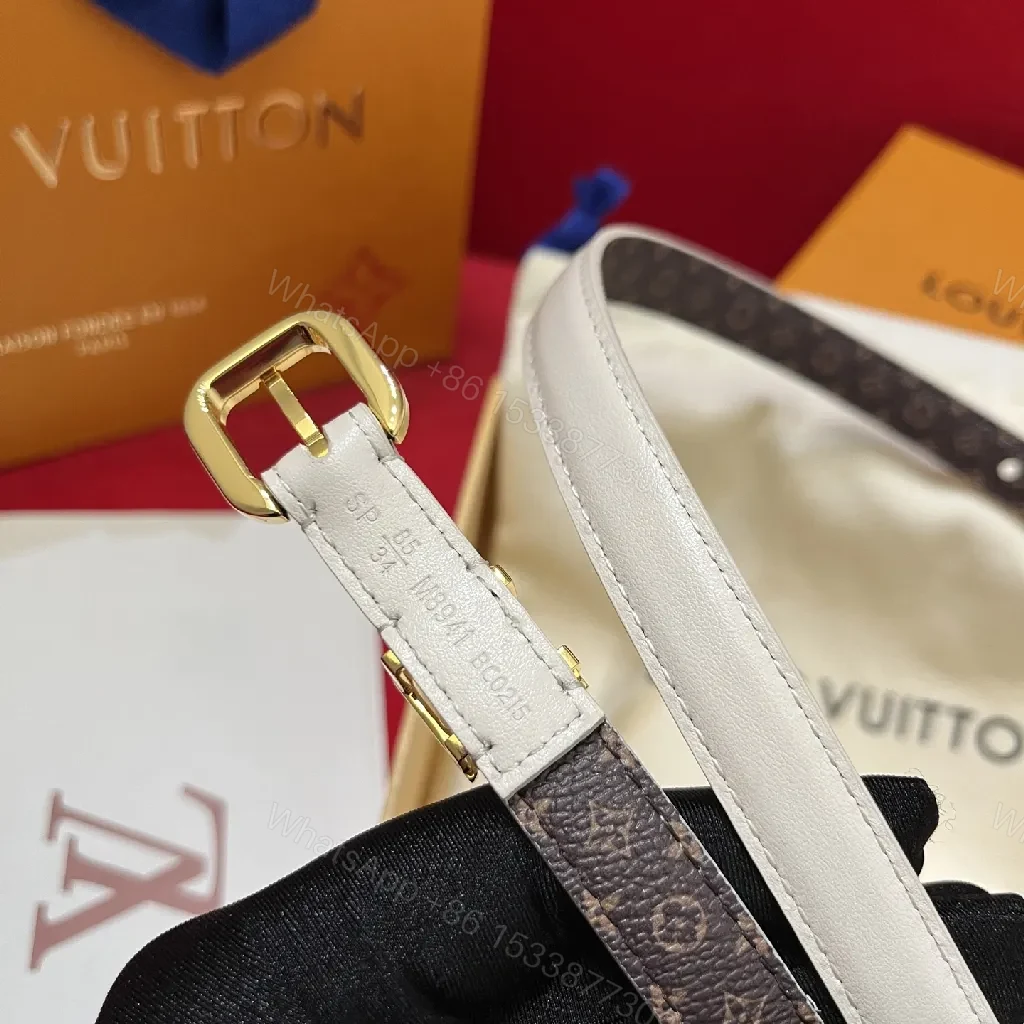View 2 of Minimalist Leather Belt: Dual-Texture Finish, SubtleLV Detail