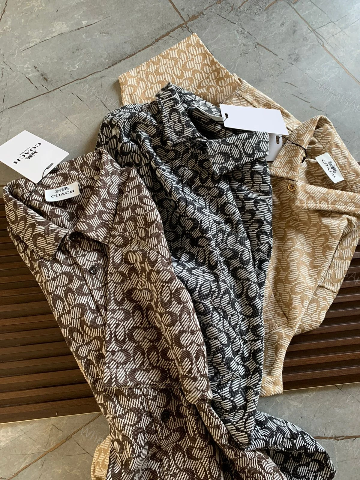 View 3 of FIRST COPY COACH IMPORTED COTTON SUMMER CORD SETS