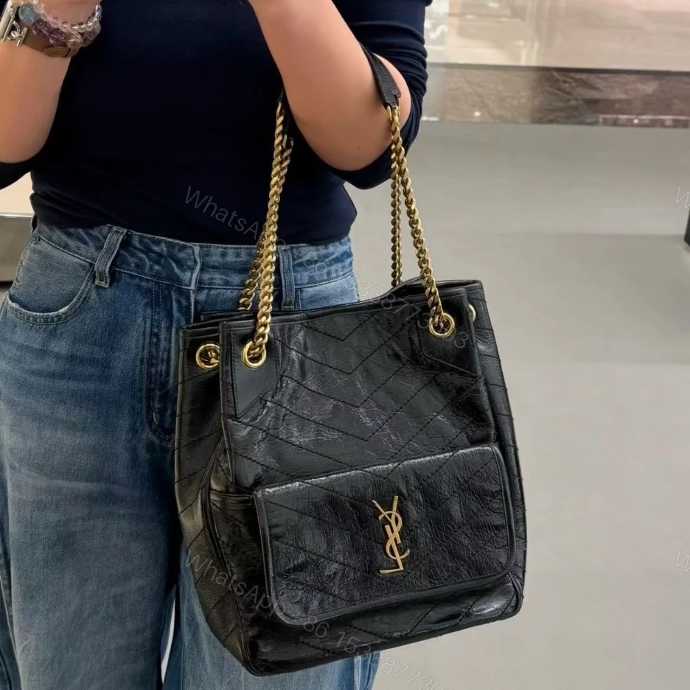 View 10 of Saint Laurent Niki Small Shopping In Vintage Black 30Cm