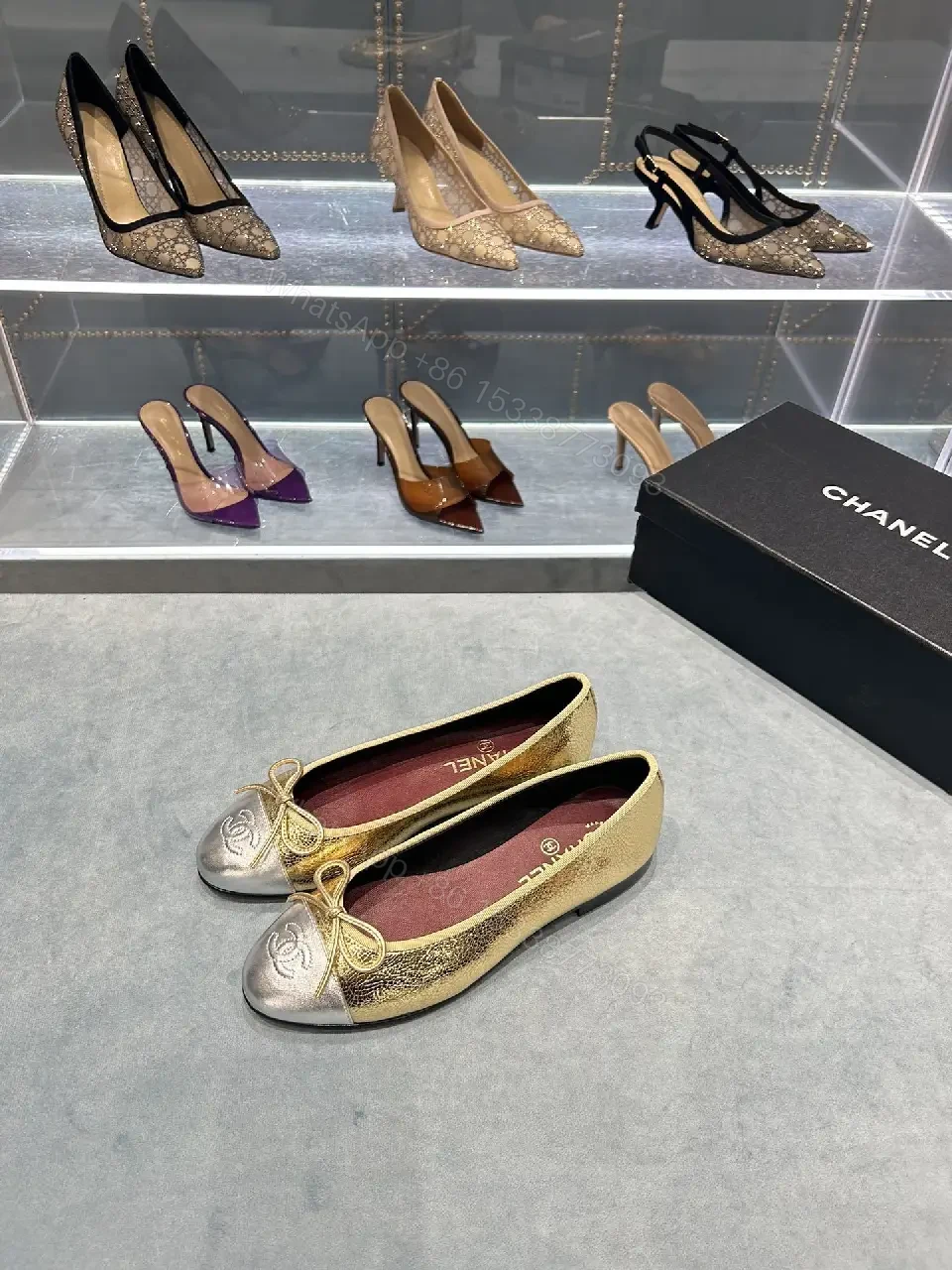 Elegant Metallic Quilted Pumps — Comfortable All-Day Luxury — view 1