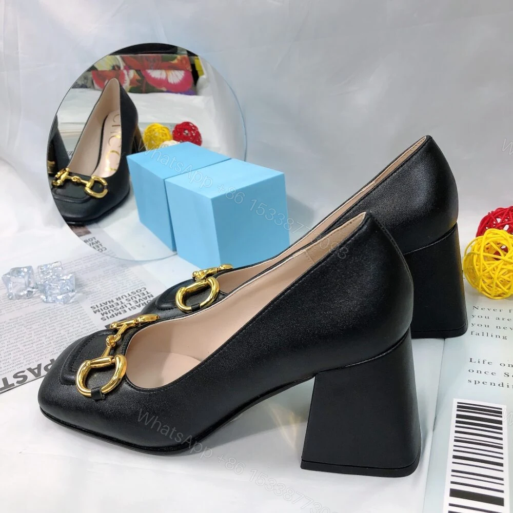 View 4 of Gucci Women’S Mid Heel Pump With Horsebit Black 643886 C9D00 1000