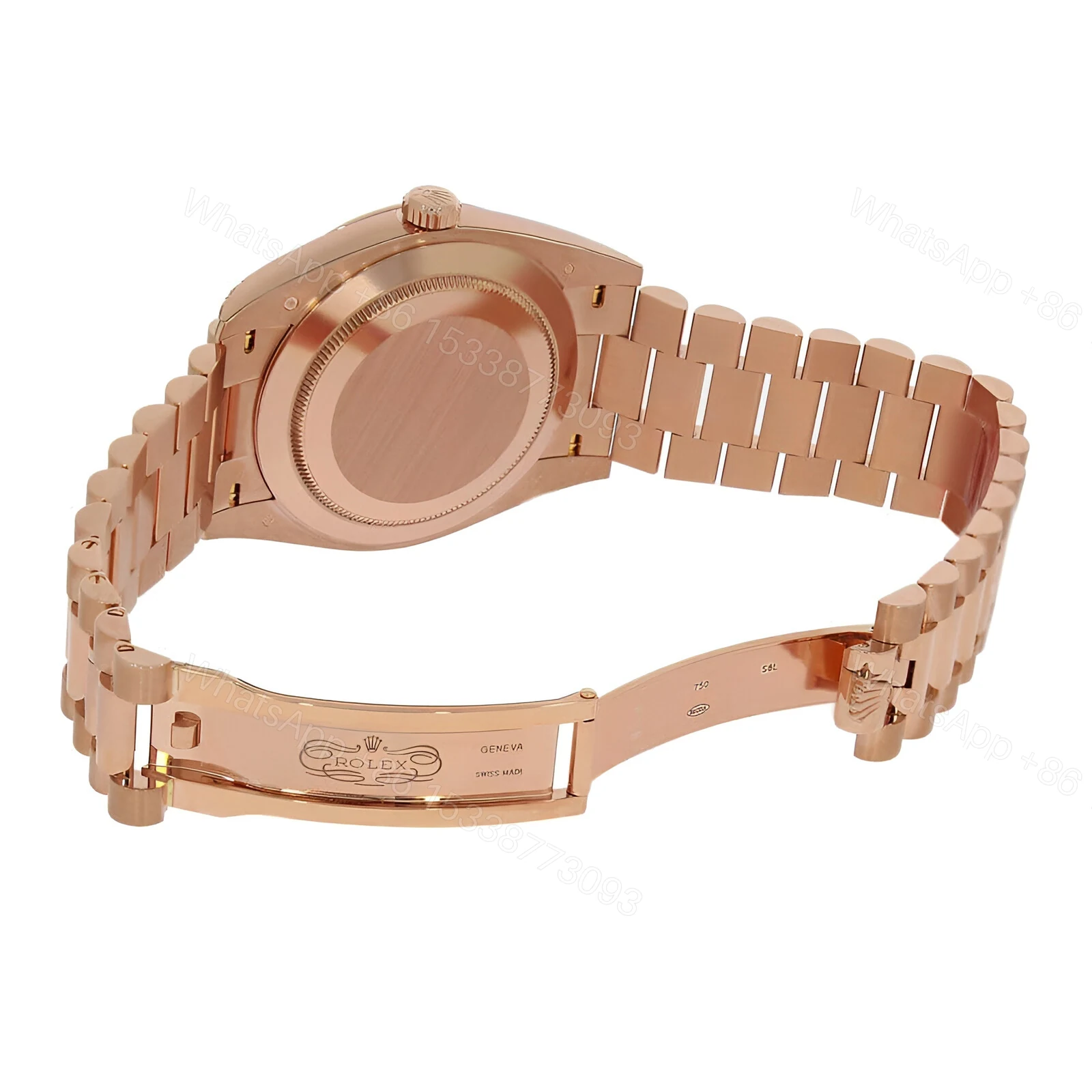 View 4 of Rolex Day Date 228235 Rose Gold Chocolate Roman Dial Replica