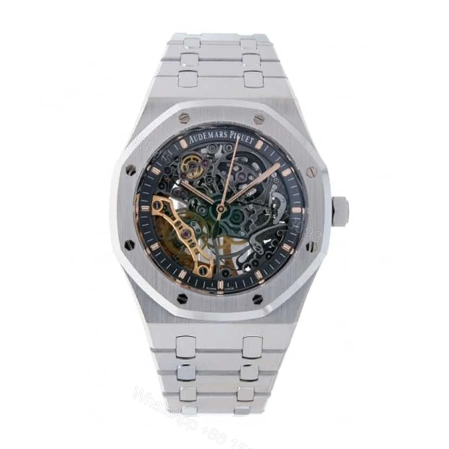 Audemars Piguet Super Clone Royal Oak Double Balance Wheel Open worked 15407ST — view 1