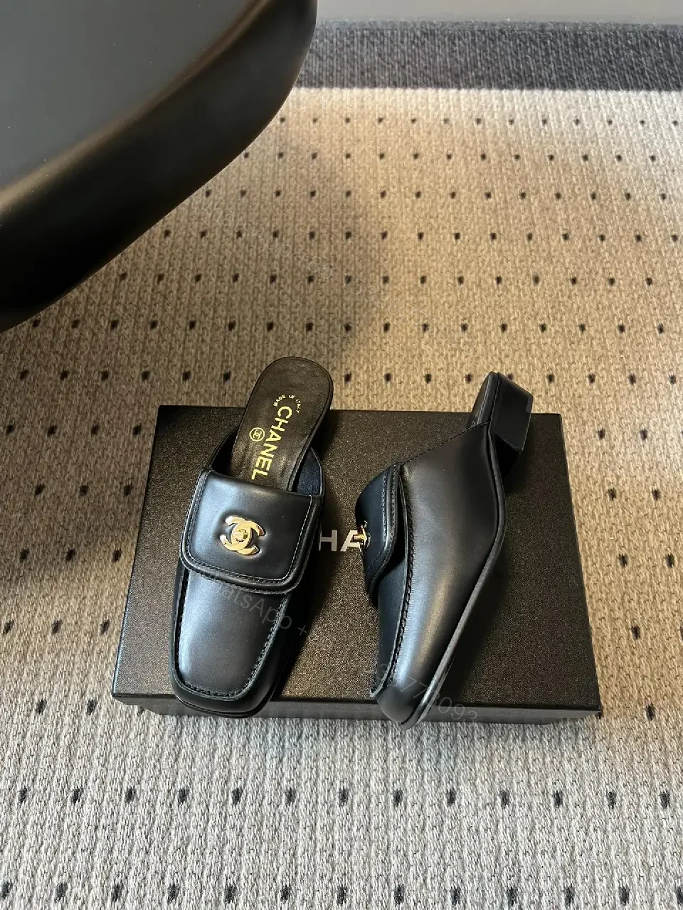 View 6 of Chic Leather Slides: Luxury Comfort in Minimalist Design