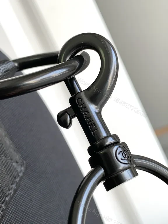 View 9 of Lux Black Weekend Duffle: Chanel-Inspired Signature Detail, Carry-On