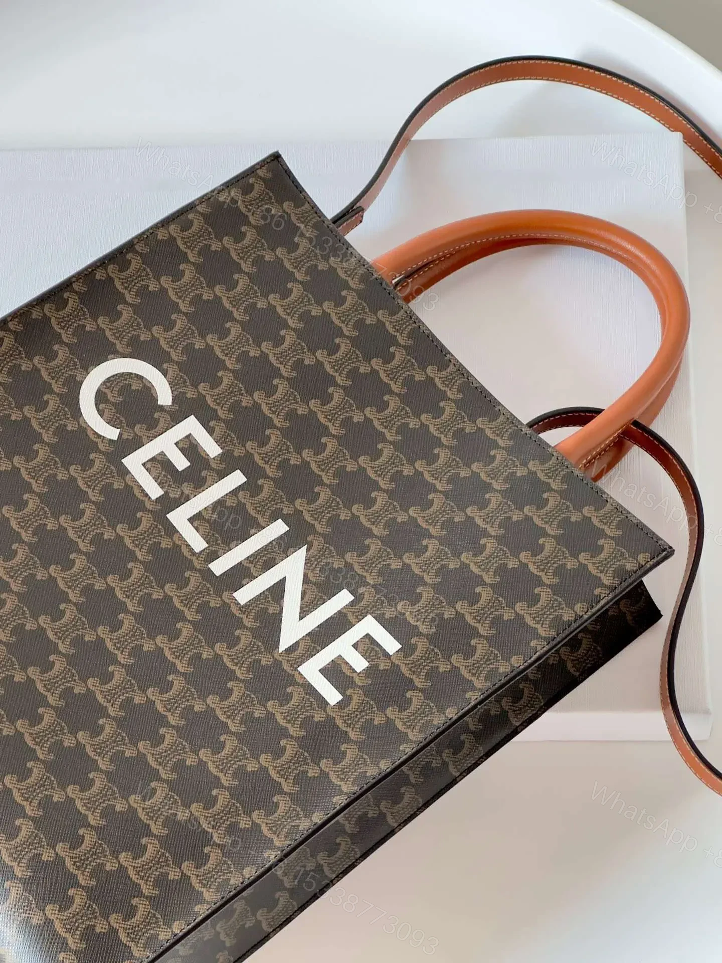 View 2 of Celine Tote Triomphe Canvas Super Quality Handbag 28x32cm