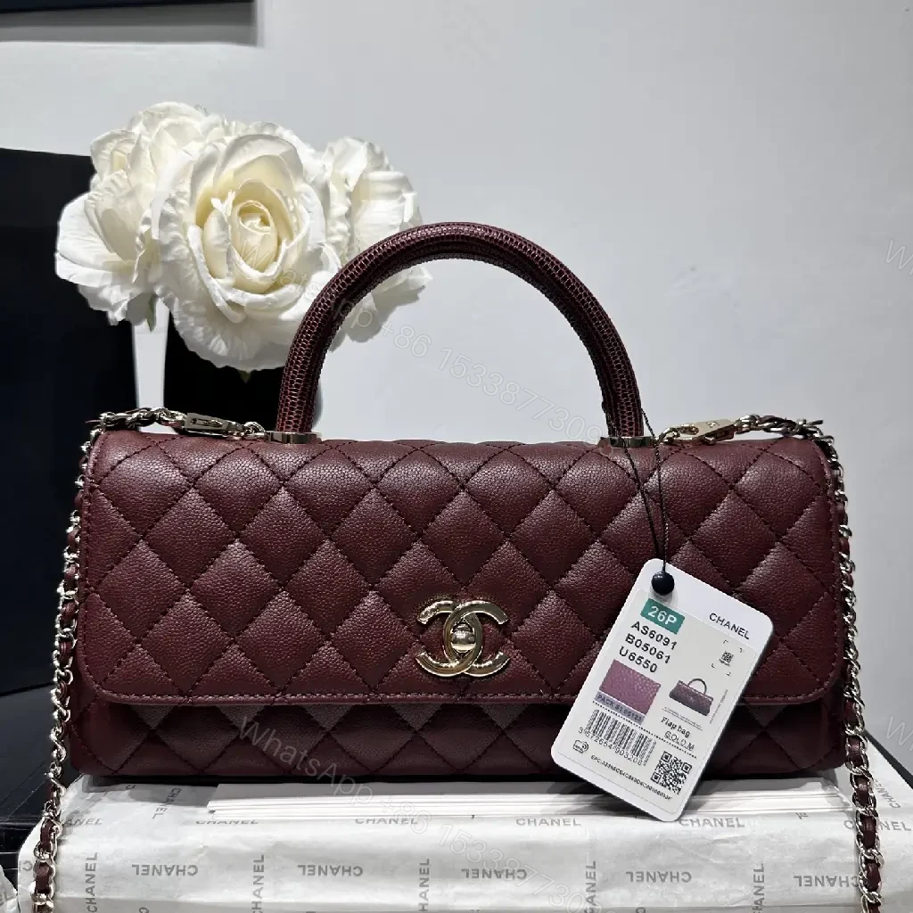 View 9 of Burgundy Quilted Leather Bag – Classic Chic, Everyday Luxury