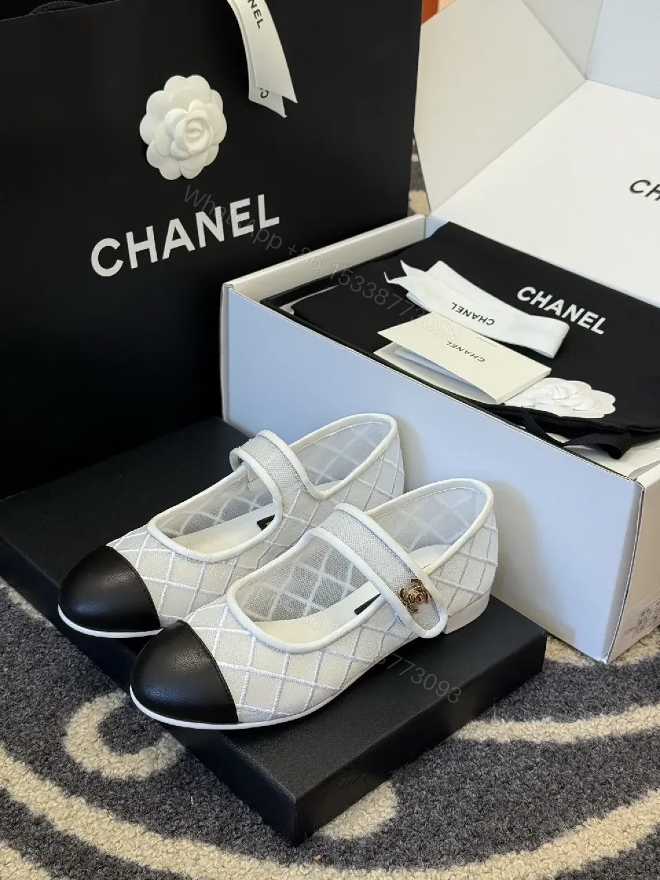 Diamond-Quilt Mary Janes: Luxe Textured Comfort Shoes — view 1