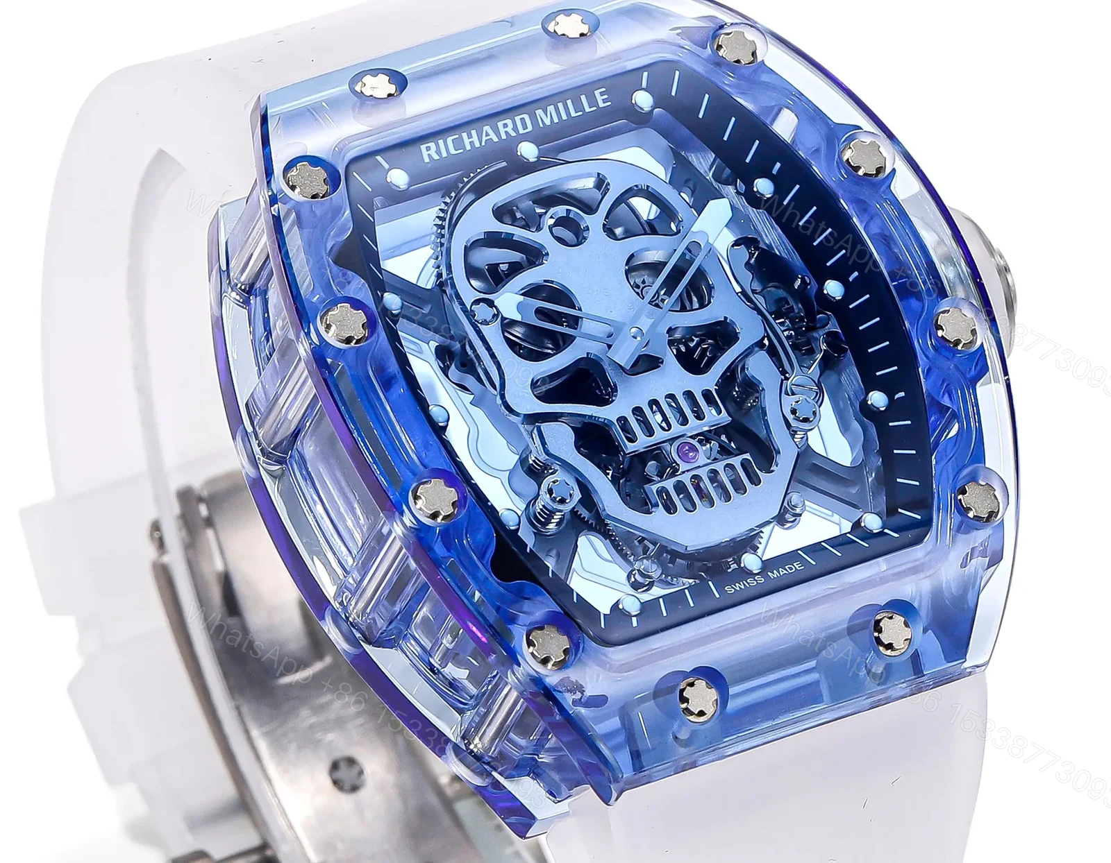 View 4 of BBR Factory MS Factory Blue Skull Tourbillon Watch