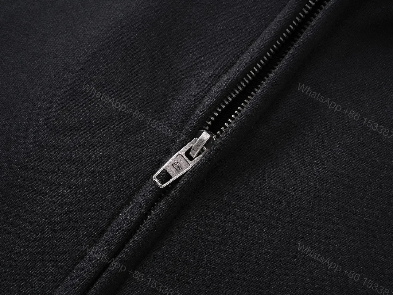 View 5 of Black Cotton Oversized Hoodie - Red Graphic, Luxe Streetwear Design
