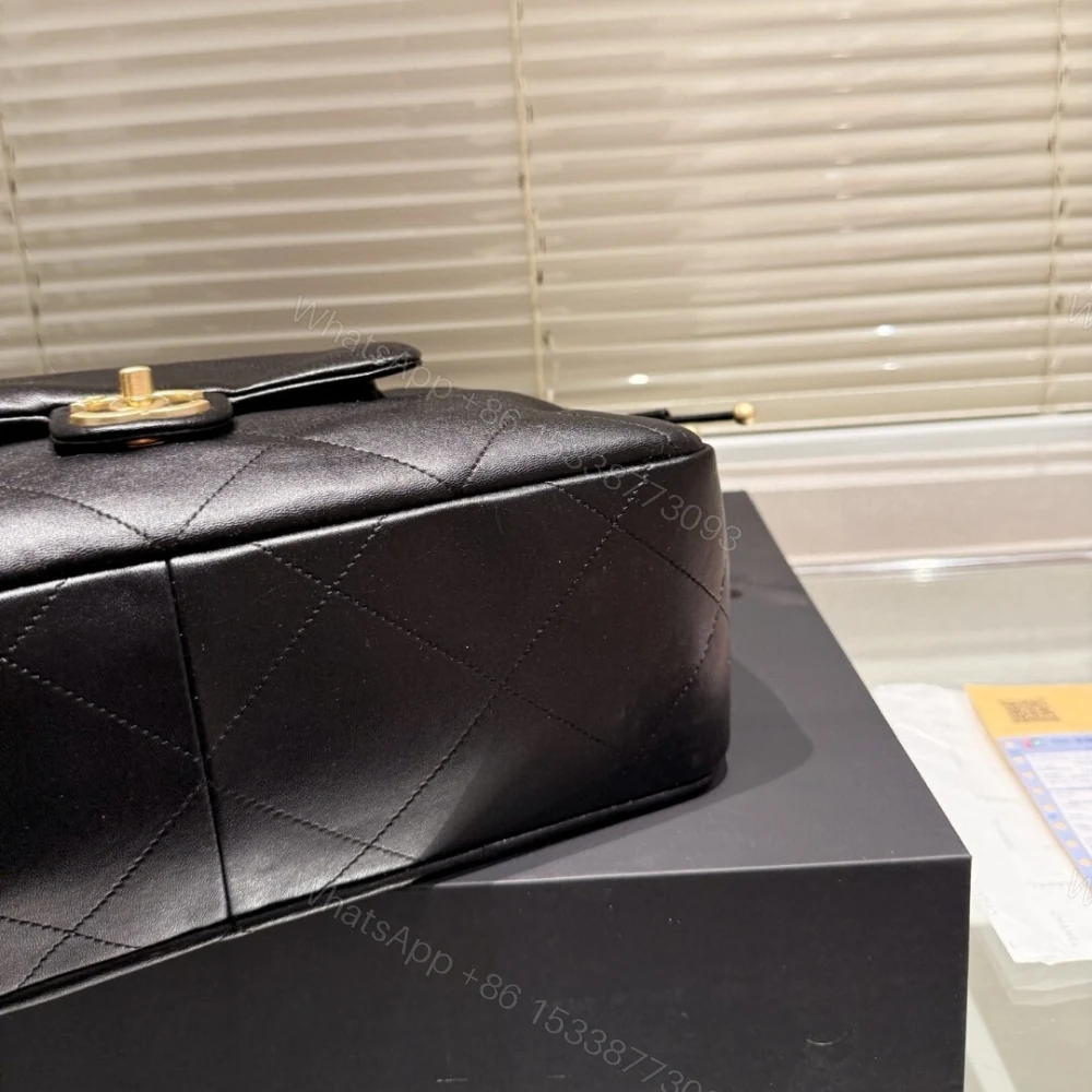 View 7 of Chanel 25C Shopping Bag Black 33Cm