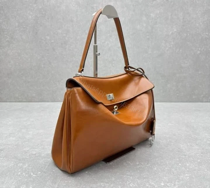 View 3 of Balenciaga Replica Rodeo Handbag Tan Cowboy Leather