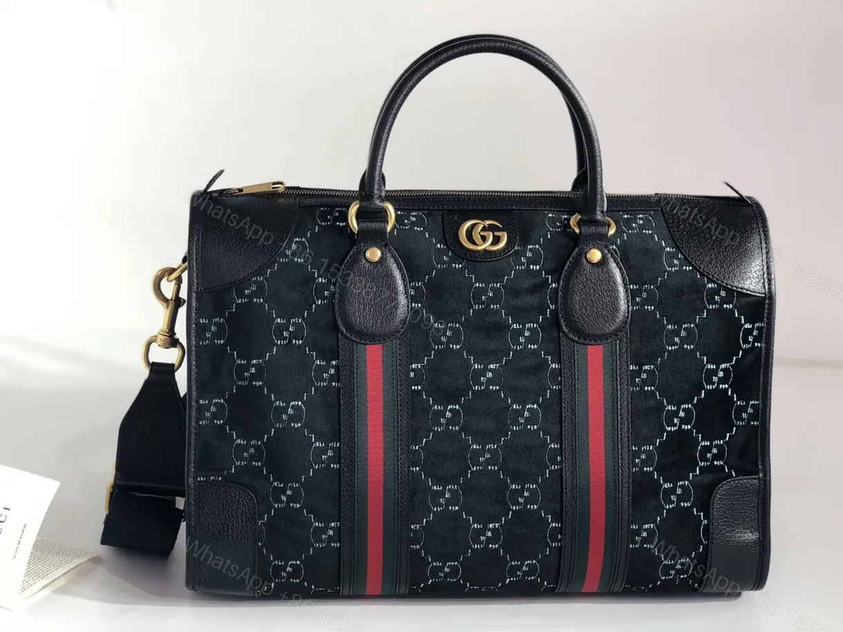 View 2 of GUCCI Velvet GG Monogram Textured Calfskin