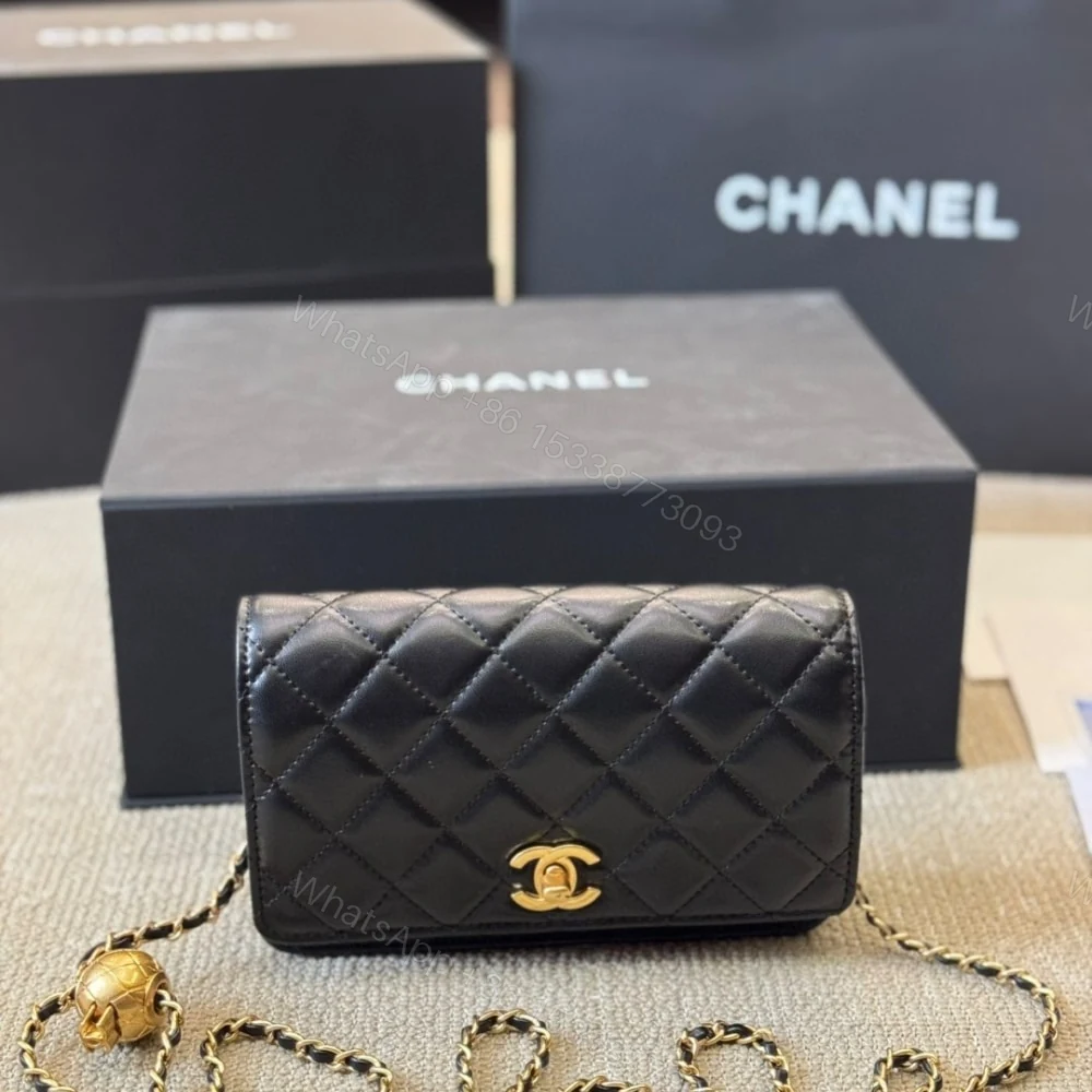 View 2 of Chanel Classic Wallet On Chain Black 19Cm