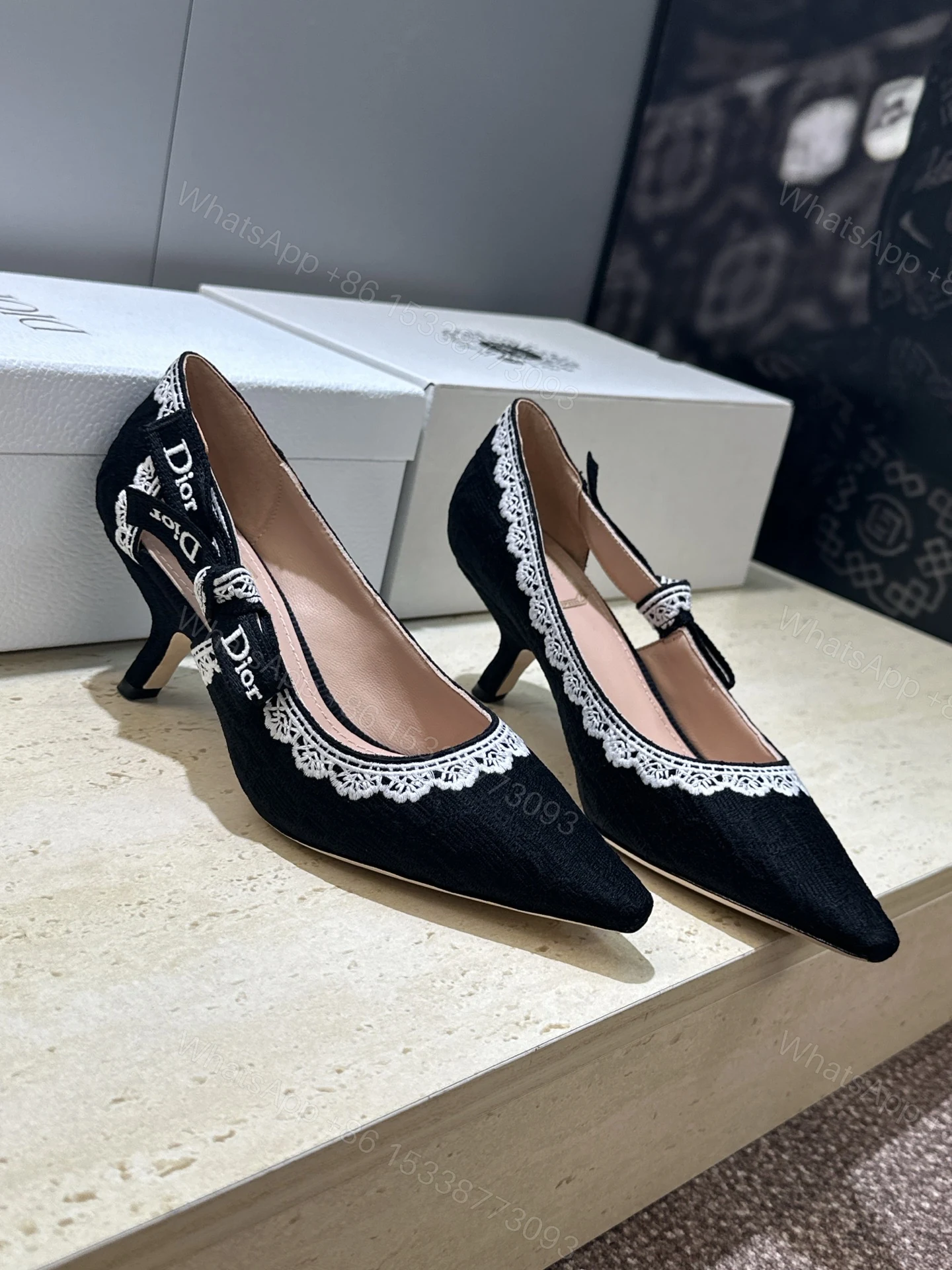 View 4 of Dior Replica Heels Black