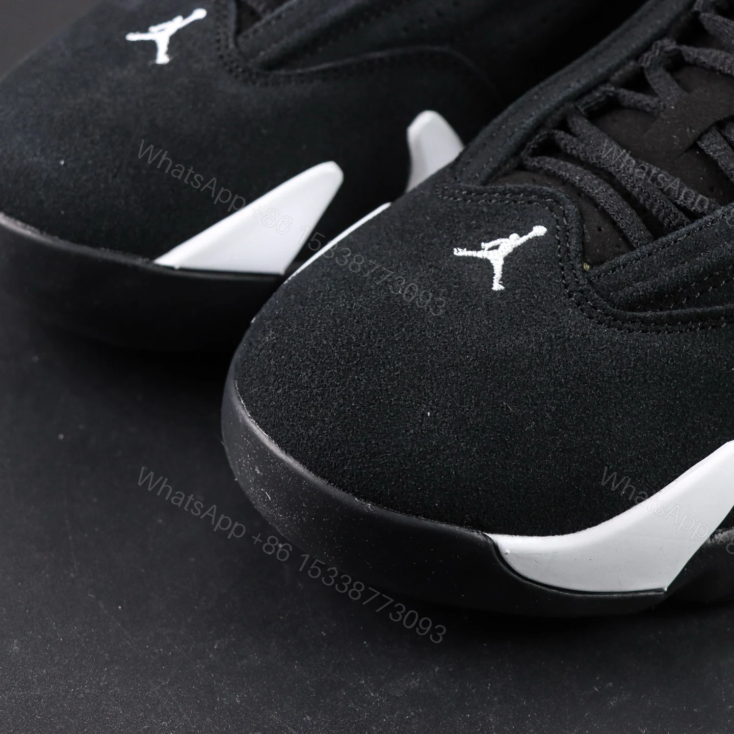 View 5 of Air Jordan 14 Retro Bred Black and White