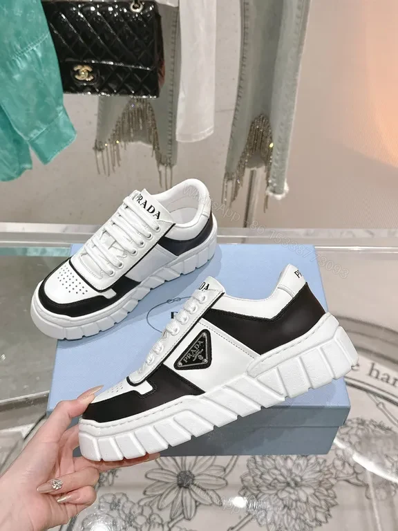 View 6 of Monochrome Luxe Prada-Influenced Platform Sneakers