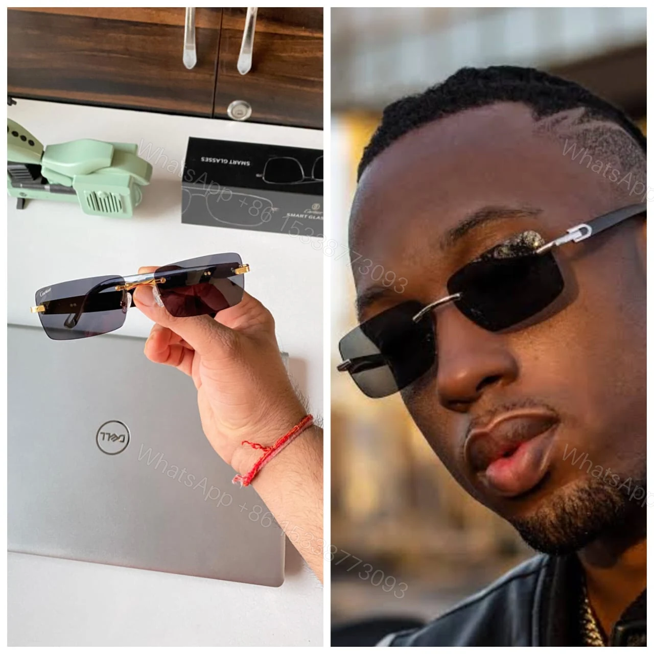 View 10 of Cartier Smart Glasses Metal Tinted Mirror Frame