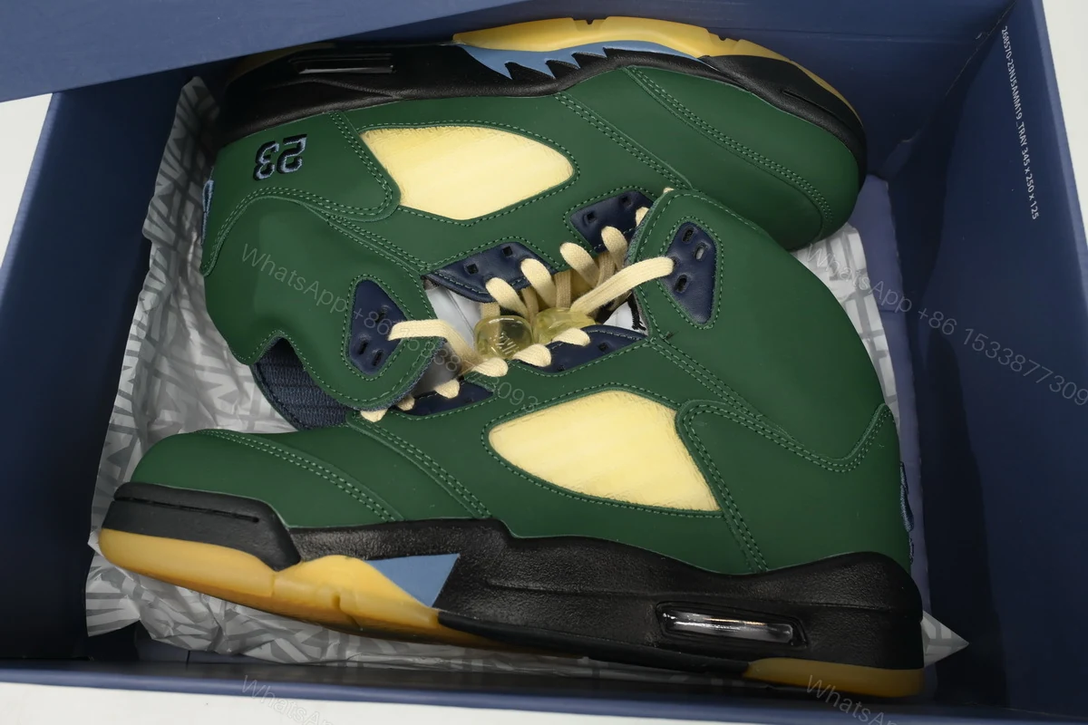 View 9 of Air Jordan 5 Navy Green” FZ5758-003