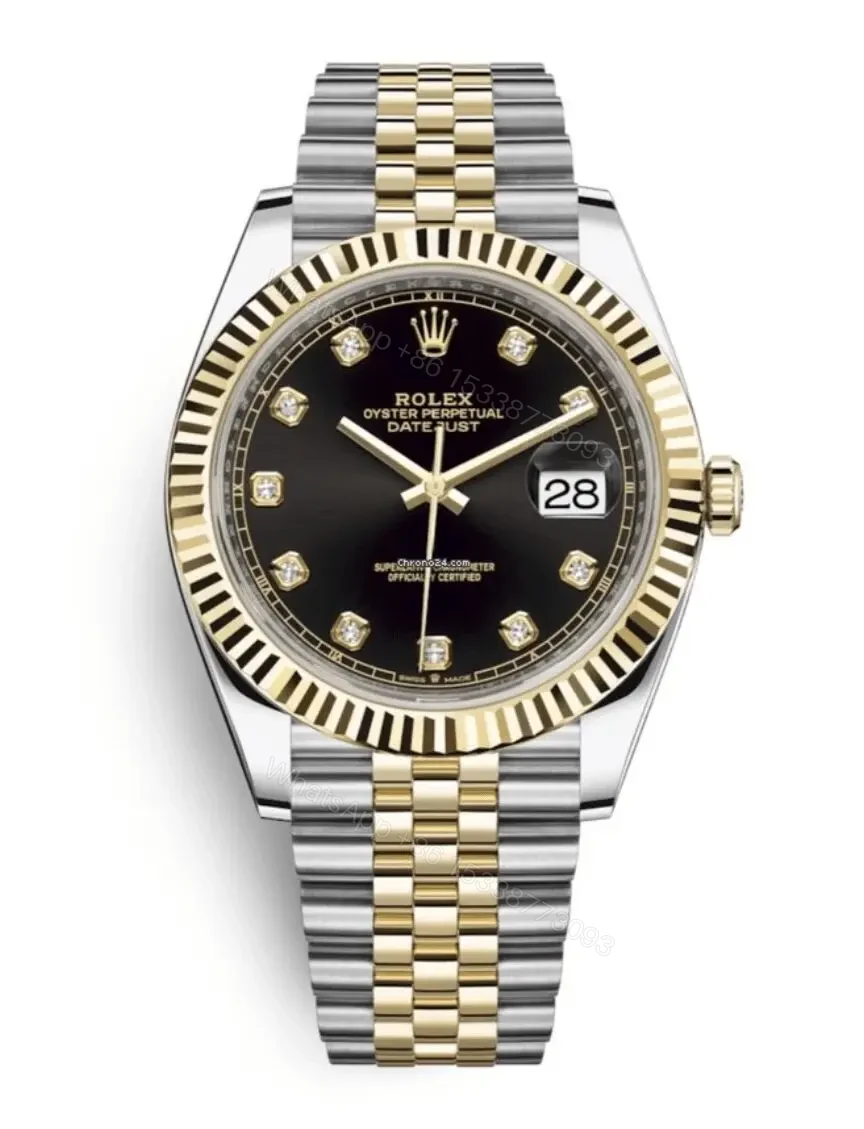 Replica Rolex Datejust – Silver/Gold Black — view 1