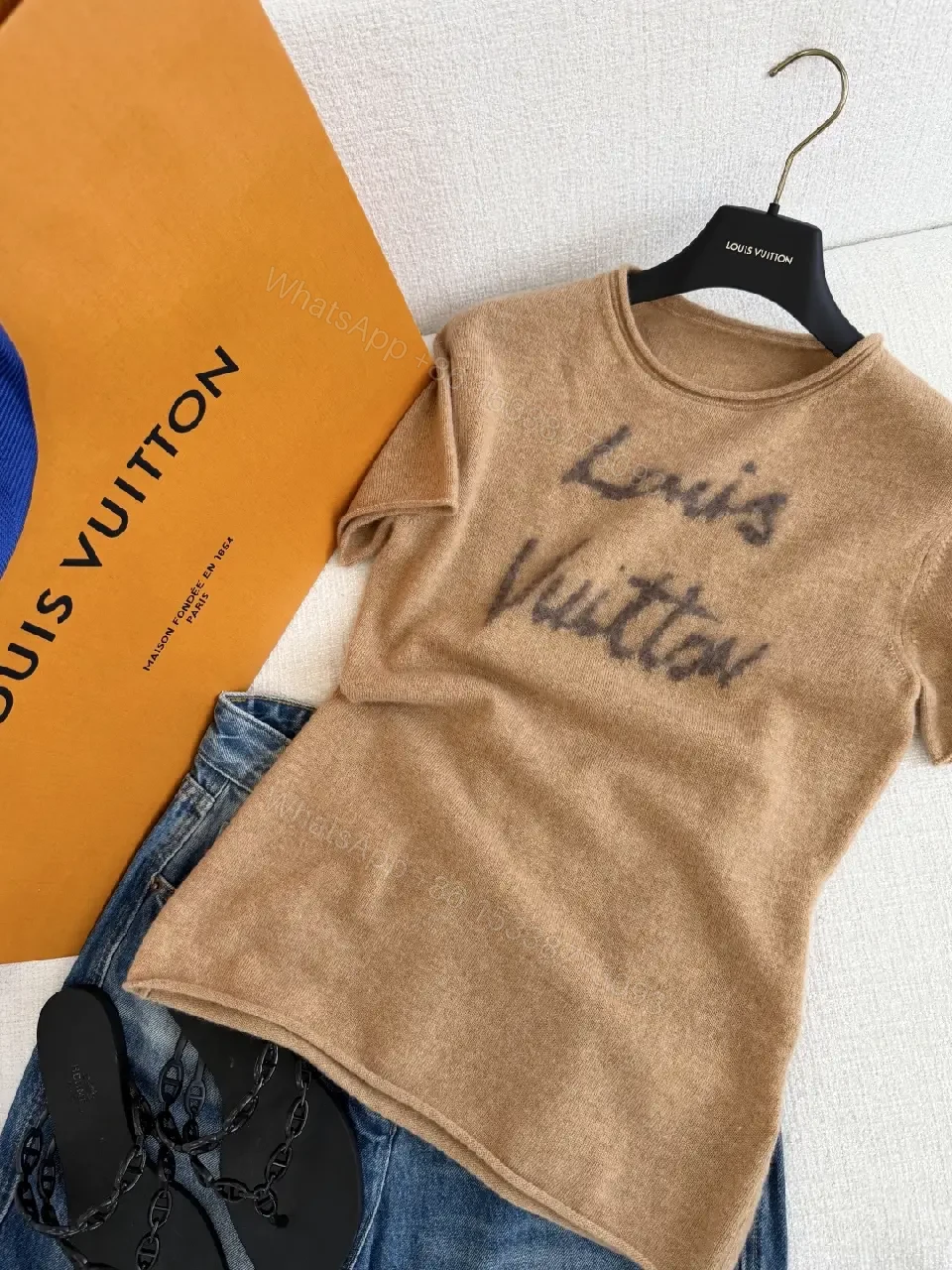 View 10 of Textured Knit Tee: Premium Casual Luxe, Blur Logo Update