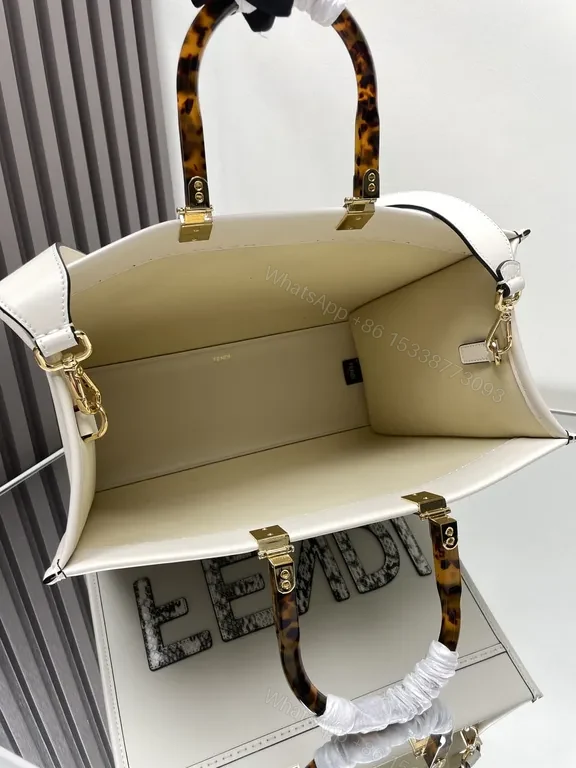 View 8 of Structured Tote in Leather with Bold Logo Branding