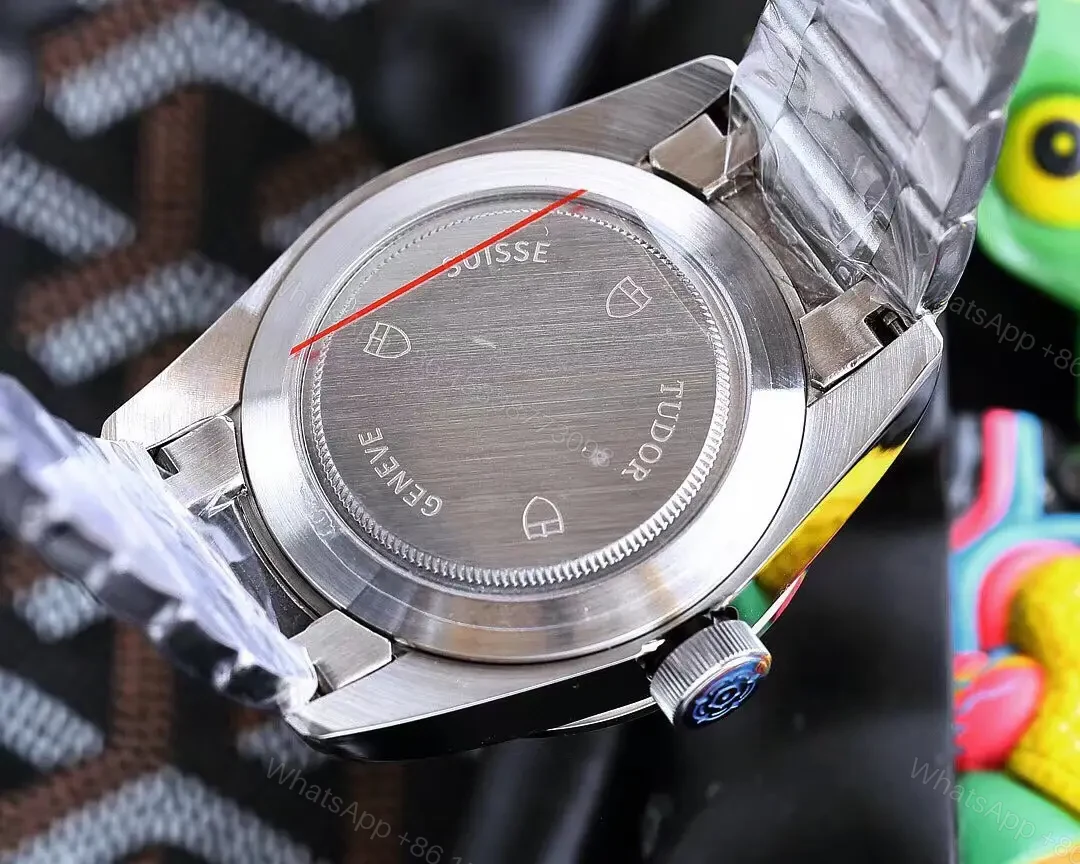 View 8 of Tudor Qichen GMT Black Dial 24-Hour Bezel Steel Bracelet Premium 42MM TUDOR-BB-GMT-42-BLK-STEEL