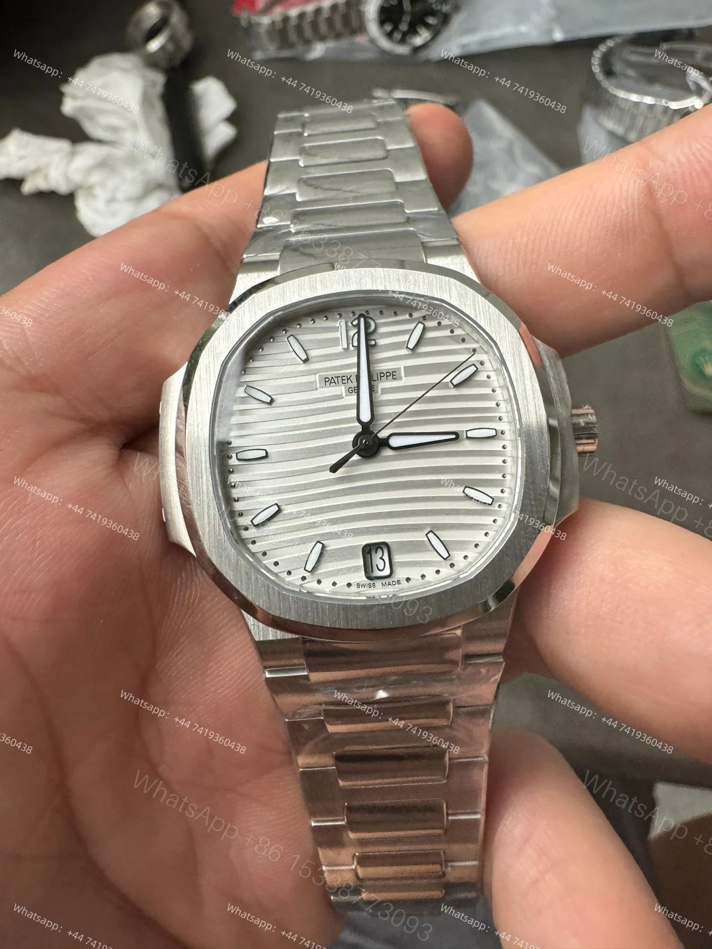 View 2 of Patek Philippe Super Clone Nautilus 7118/1A-010 White Dial 35.2mm