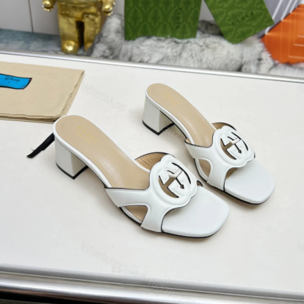 View 4 of GUCCI WOMEN’S INTERLOCKING G SLIDE SANDAL WHITE ‎782413 AAAZG 9022