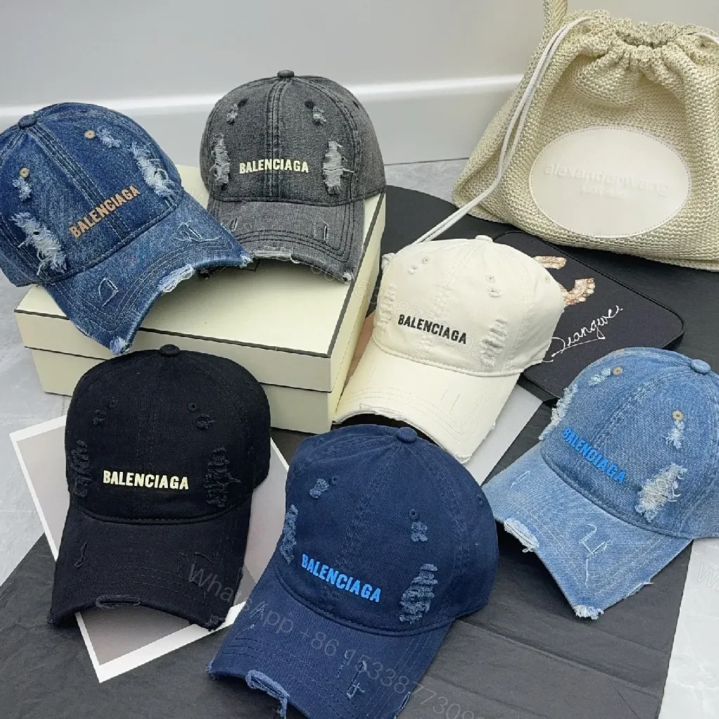 View 4 of Distressed Cotton Cap — Modern Edge, Logo-Centric Style