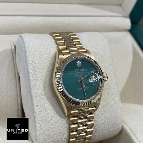 View 6 of Rolex Datejust 69178 Yellow Gold Malachite Dial Replica