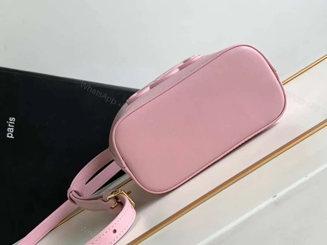 View 5 of Celine Small Bucket Cuir Triomphe Mini Pink Bag 19.5x16x7cm