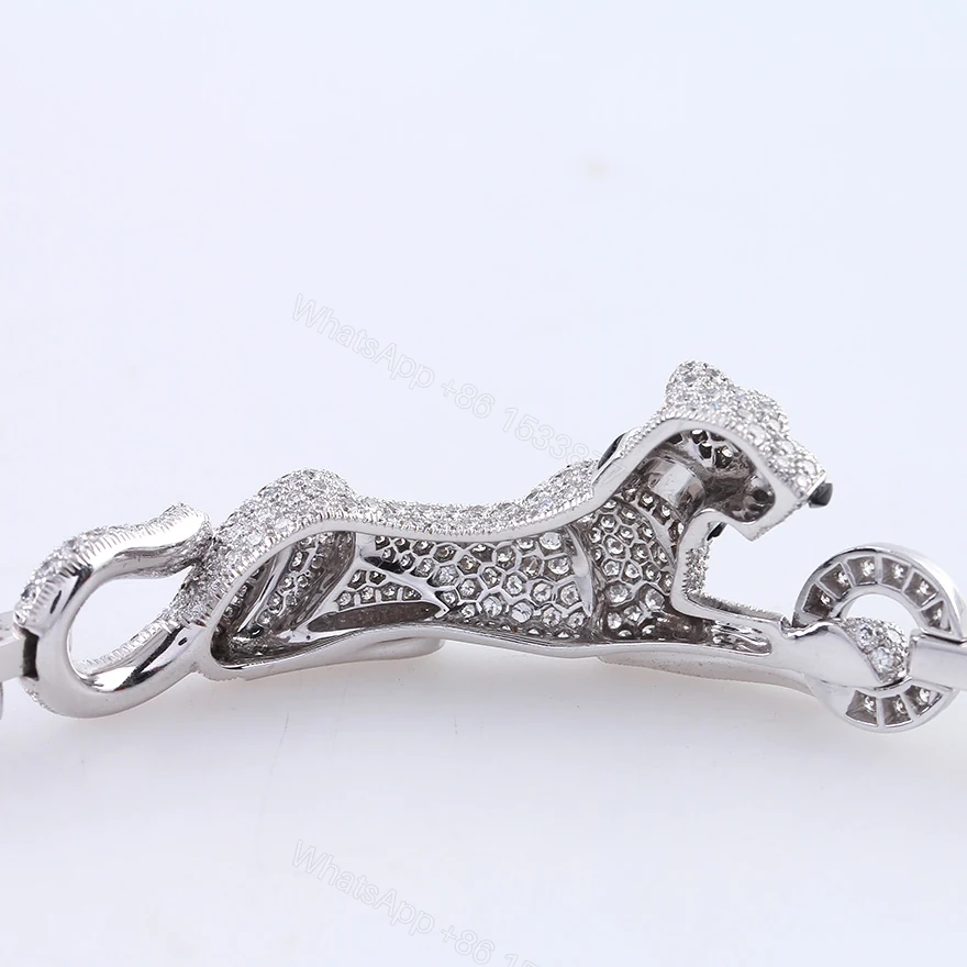 View 4 of Cartier Panthere Bracelet Full Diamonds