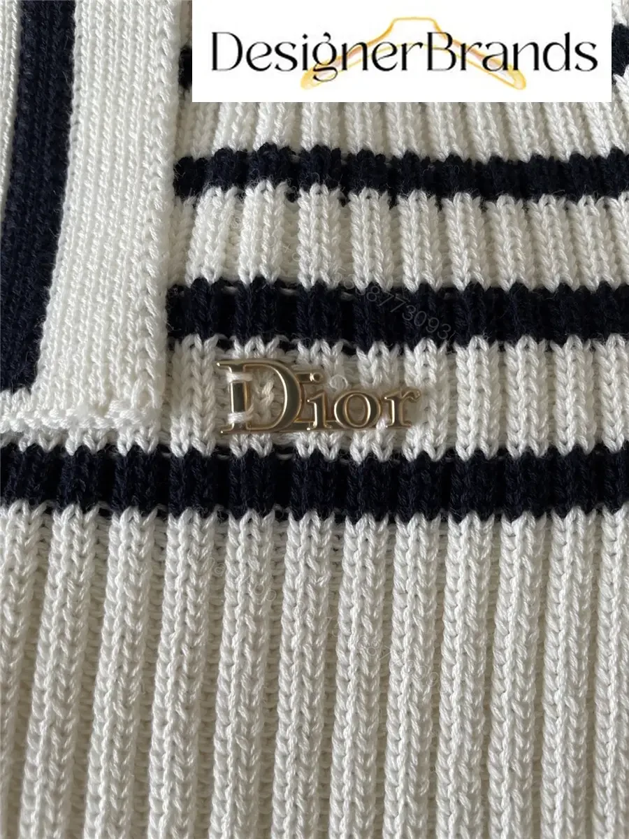 View 7 of Dior Dioriviera Striped Hooded Knit Sweater