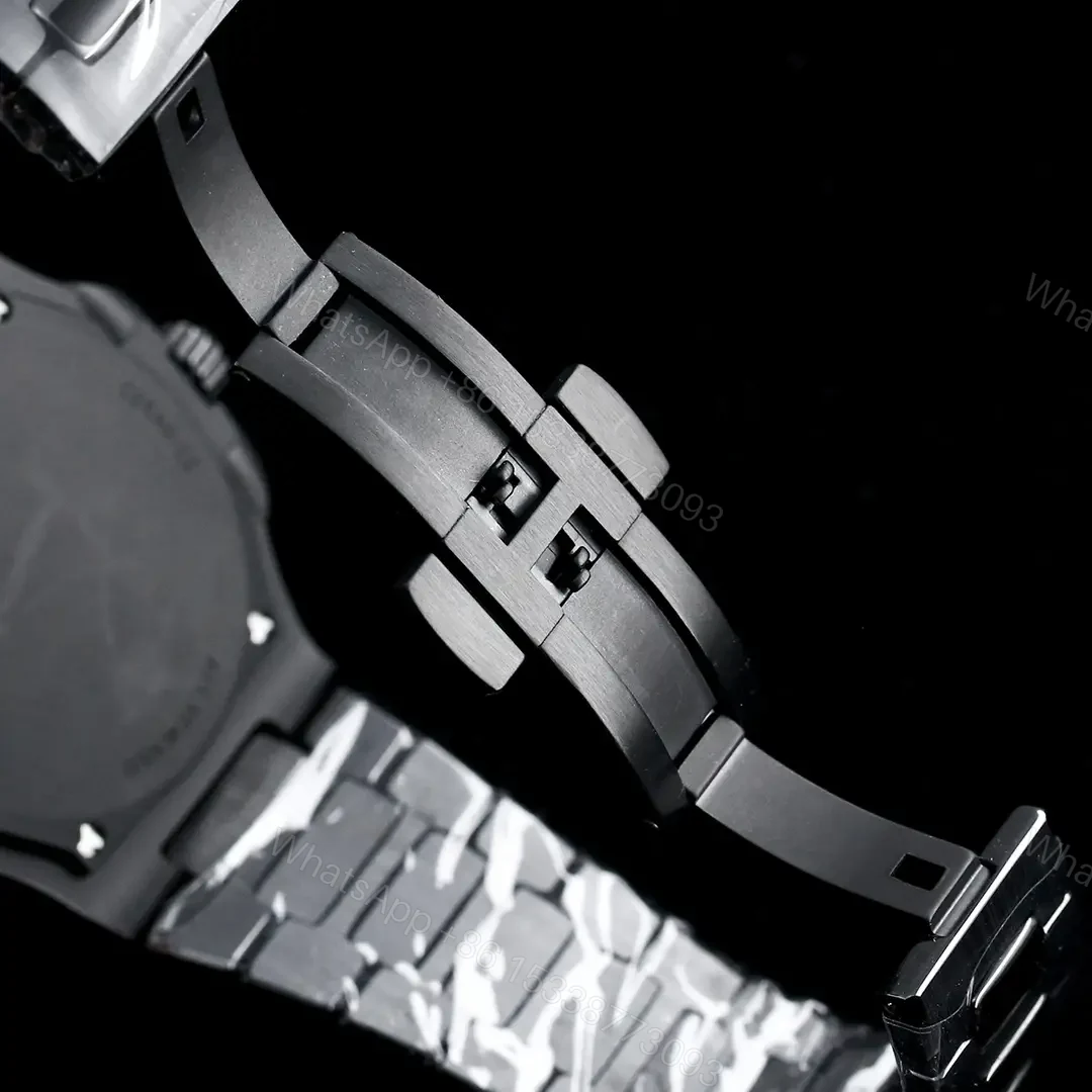 View 9 of Patek Philippe Black Ceramic Nautilus Black Bracelet 40mm PP-NAU-BLK-CER-BR40-V2