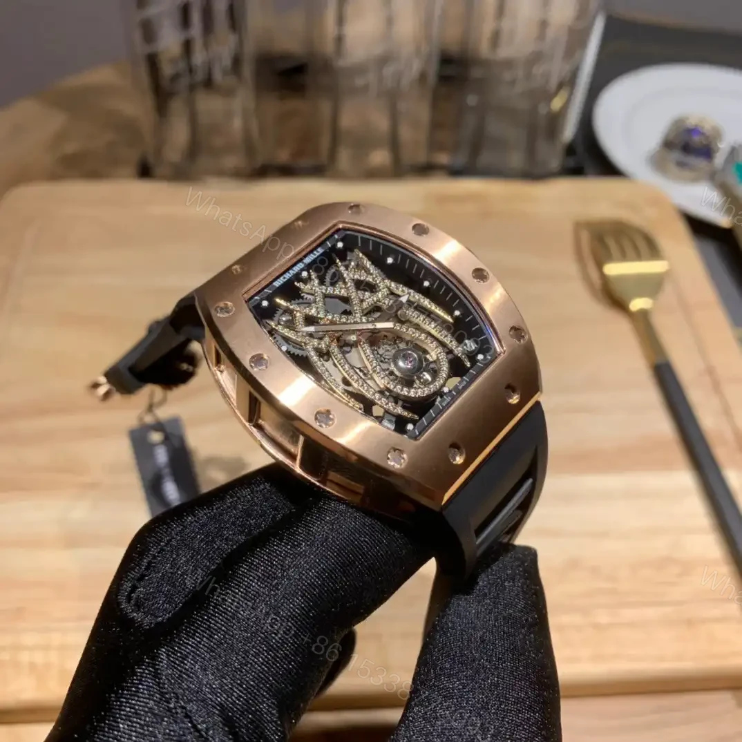 View 10 of Replica Richard Mille 19-01 Red Gold Black Strap